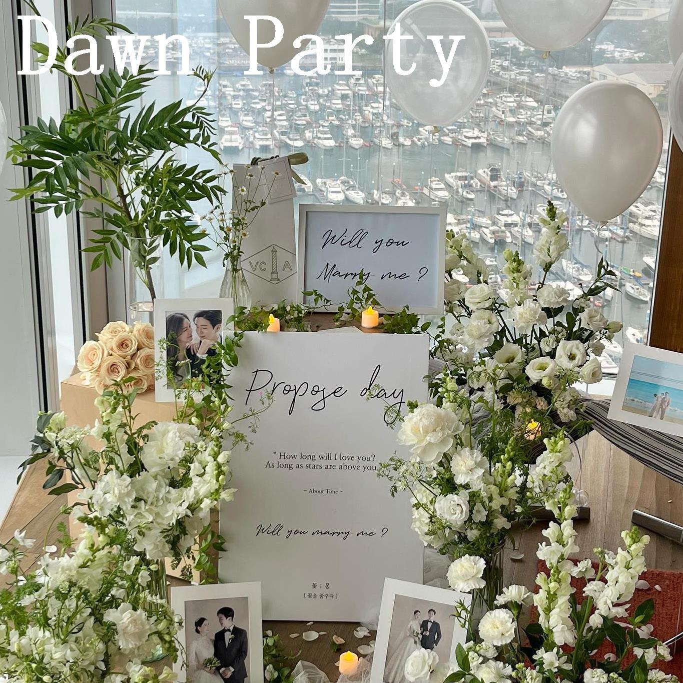 求婚表白布置仪式策划生日酒店布置装饰装扮婚宴订婚画框名字定制