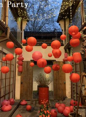 2025元旦新款新年福字红灯笼串挂饰龙年元宵过年布置春节装饰品