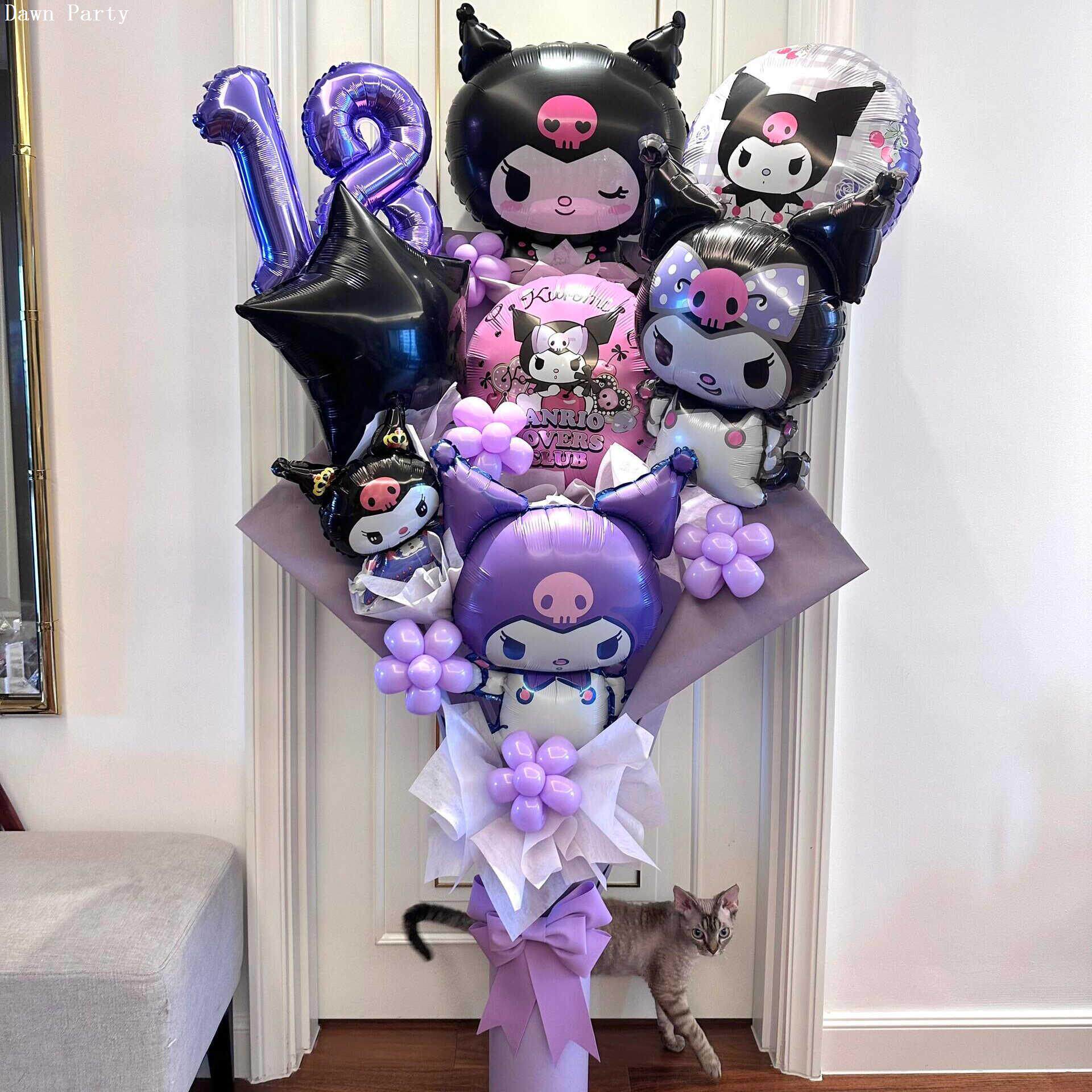 库洛米气球花束超大diy创意生日礼物hellokitty材料包网红手捧花