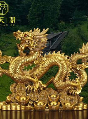 树脂祝福中式客厅招财进宝摆件