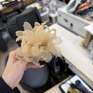 韩国进口东大门新款 手工花朵立体头绳发圈发绳