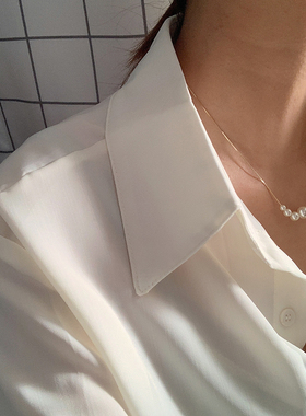 东大门韩国进口珍珠设计师项链