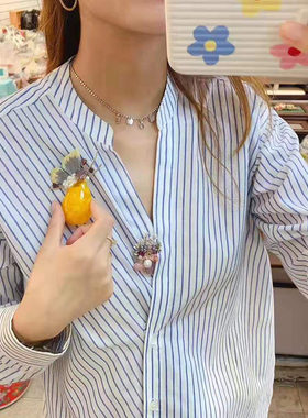 东大门黄色玉石珍珠贝母可搭配