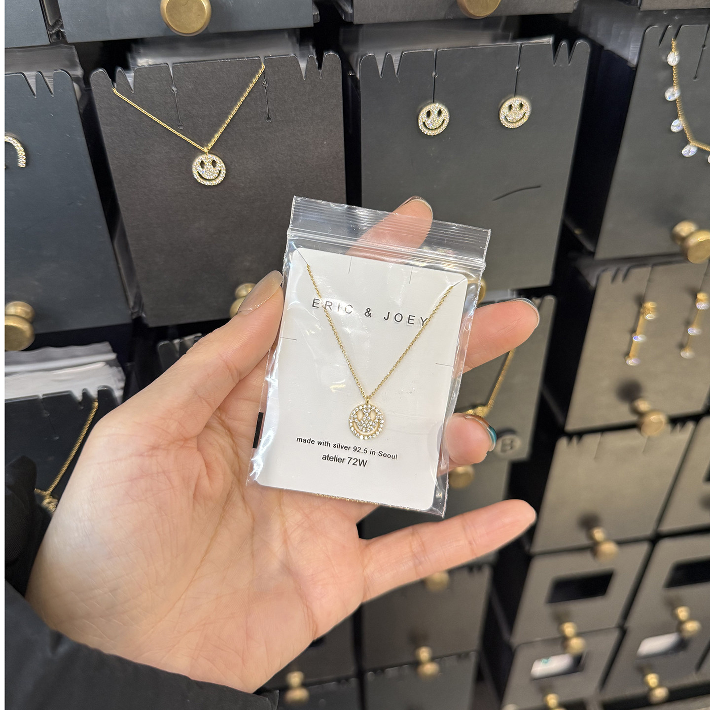 韩国进口东大门新款金色项链可爱毛衣链锁骨链配饰女