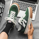 B218-1746-P58潮流拼色复古男士低帮帆布鞋子新款2023百搭，男鞋帆布鞋，电商B218