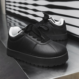 B218-2426-P80新款男士小众面包鞋潮流男鞋百搭休闲板鞋2024纯色，男鞋休闲鞋，电商B218