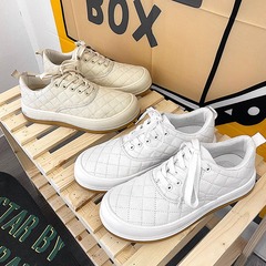 Plaid bread shoes low top casual cloth shoes Zichun new men's shoes
