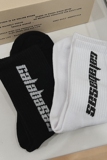 B218-W125-P10经典字母潮流长中通袜子男女休闲黑白运动风新款，袜子，星座1613（原B218）