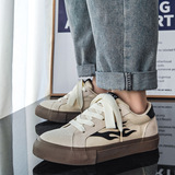 B218-2257-P58新款男士低帮帆布鞋硫化鞋秋透气2024，男鞋帆布鞋，电商B218