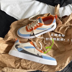 Trend color matching men's shoes casual canvas shoes board shoes autumn new style