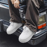 B218-2426-P80新款男士小众面包鞋潮流男鞋百搭休闲板鞋2024纯色，男鞋休闲鞋，电商B218