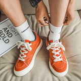 B218-1730-P52新款低帮男士帆布鞋子韩版学生系带平底潮鞋2023夏，男鞋帆布鞋，电商B218