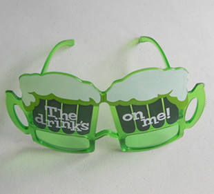 酒吧夜店化妆舞会用品装扮搞怪面搞笑滑稽眼镜啤酒瓶啤酒杯眼镜