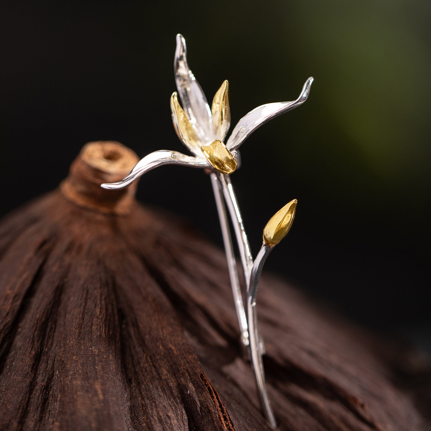 云尚服饰s925银原创设计国潮时尚兰花胸针新中式个性花卉别针领针,饰品/流行首饰/时尚饰品新,其它首饰,淘宝优惠券,粉丝福利购,淘宝优惠卷