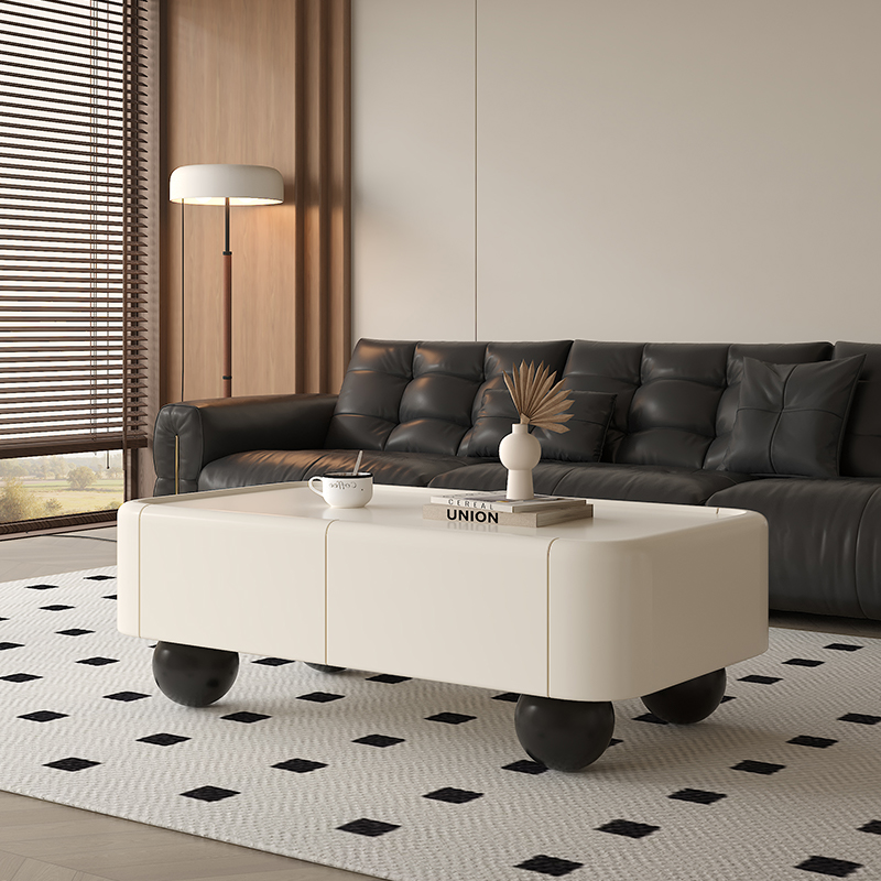 鹊松实木茶几客厅家用2025新款