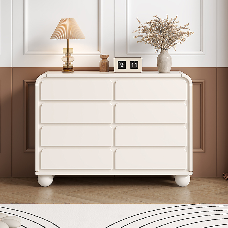 奶油风斗柜卧室客厅八斗柜