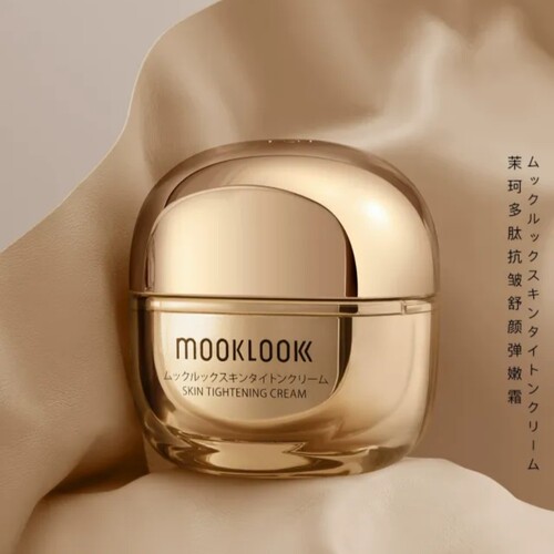 日本MOOKLOOK茉珂多肽面霜多肽抗皱舒颜弹嫩霜紧致亢皱50G
