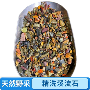 溪流缸鱼缸造景溪流石溪流砂原生缸底沙河砂雷龙鱼化妆鱼缸造景