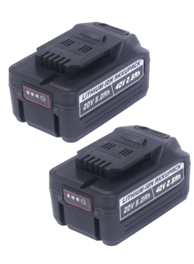双个20V 5Ah适配Ferrex菲雷克斯20V/40V双电压锂电池, 锂电池替代