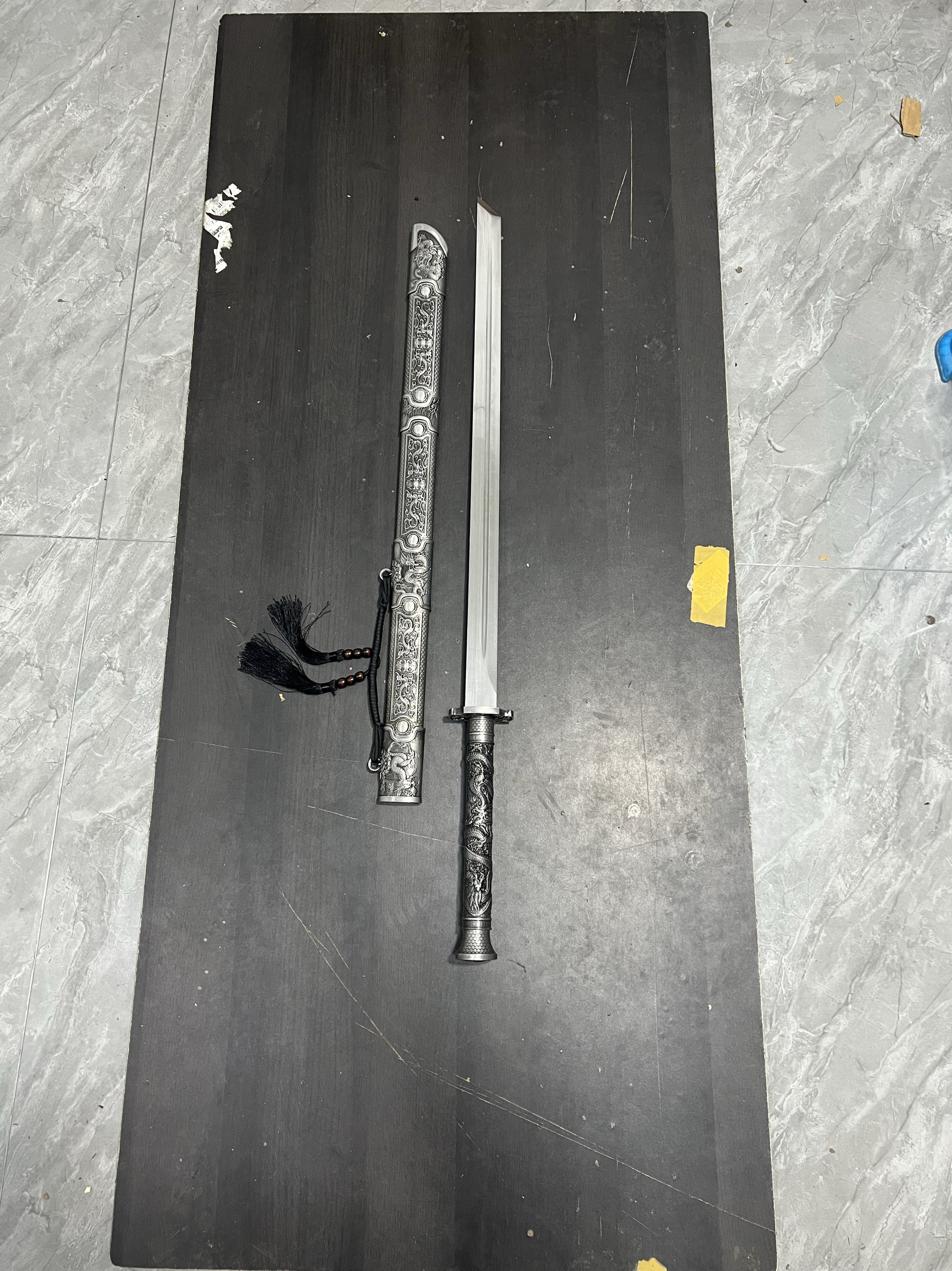 诸天战刃龙泉刀剑龙骨金属刀鞘唐刀户外防身冷兵器居家摆件未开刃图片