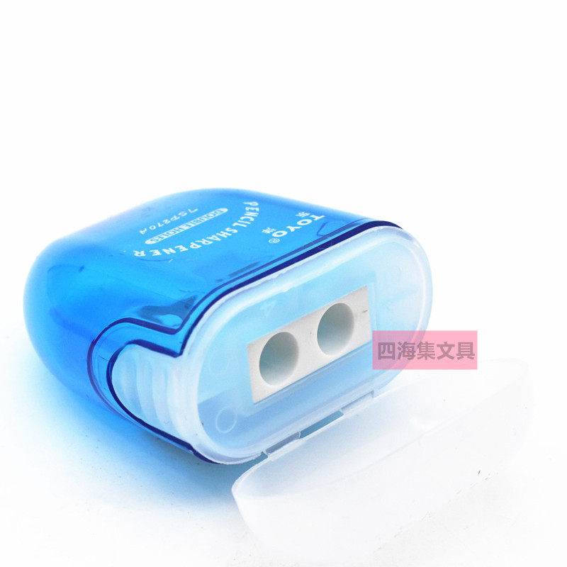 TOYO 연필깎이 SP270 두 구멍 연필깎이 연필깎이 학생 휴대용 두 구멍 작은 연필깎이