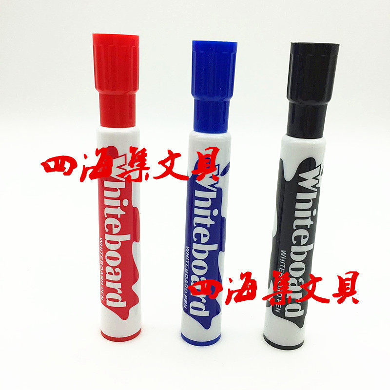 트루 컬러 0895B 화이트 보드 펜 두꺼운 마커 펜 지울 수 있는 단일 헤드 화이트 보드 펜 수성 펜 지우기 쉬운 펜 대형 헤드 펜