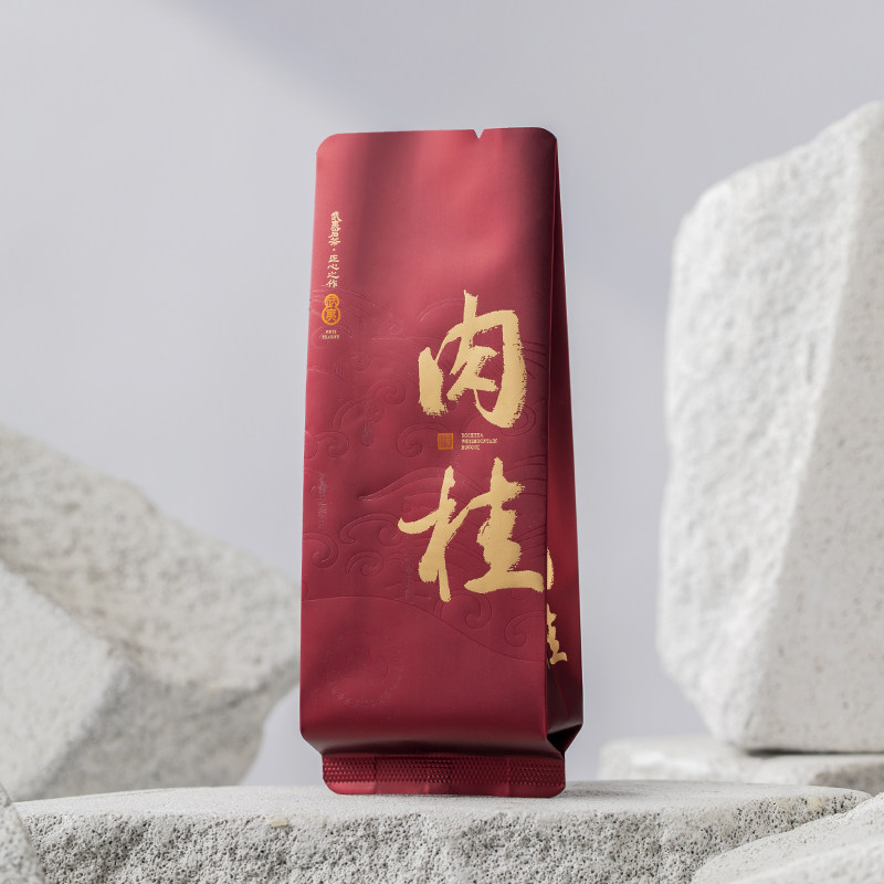 武夷岩茶肉桂公版烫金小泡袋岩骨花香大红袍茶叶包装袋长款15cm,包装,茶叶包装,淘宝优惠券,粉丝福利购,淘宝优惠卷