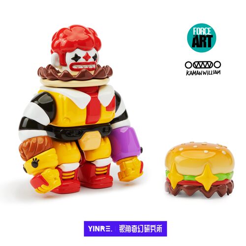 新品牌汉堡公仔麦当劳有趣机器人
