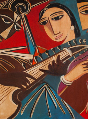 M591【斯里兰卡】乔治·凯特（George Keyt）绘画网传图库