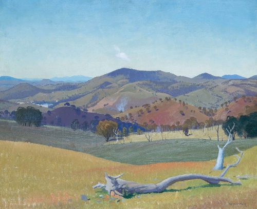 T049【澳大利亚】埃劳斯·格鲁纳 Elioth Gruner 风景油画图库