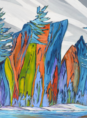 K669【加拿大】 B.C. 哈里斯（ B.C. Harris）风景、抽象油画图库