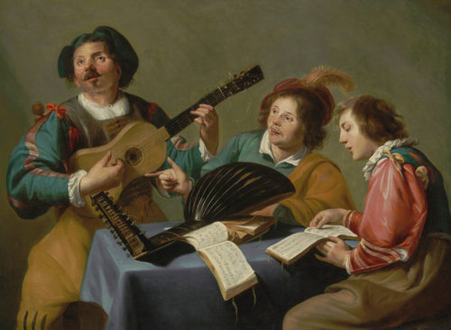 K139【荷兰】（Theodoor Rombouts）人物油画网传图库.