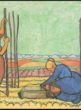 E408【德国】威廉·莫格纳（Wilhelm Morgner）绘画版画网传图库.