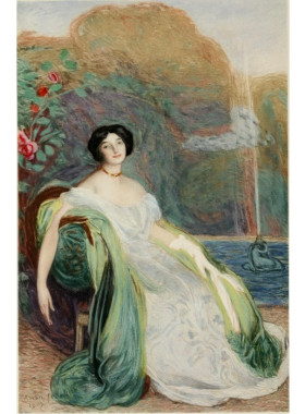 M086【法国】爱德蒙·阿芒-让（Edmond Aman-Jean）绘画网传图库