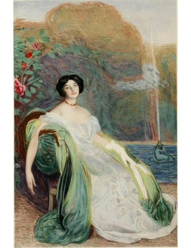 M086【法国】爱德蒙·阿芒-让（Edmond Aman-Jean）绘画网传图库