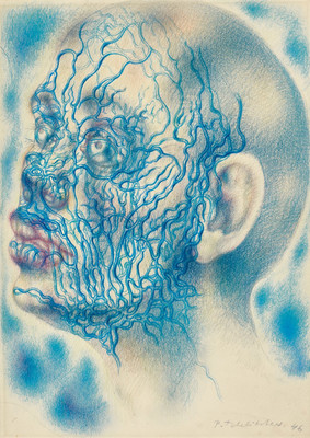 K443【俄罗斯】（Pavel Tchelitchew）绘画拼贴画版画电子版图库