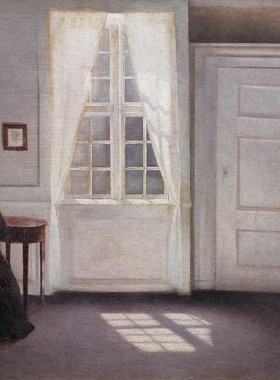 K330【丹麦】哈默肖伊Hammershoi绘画素材油画高清图片电子图库