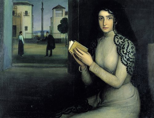 K210【西班牙】胡里奥··托雷斯（Julio Romero de Torres）油画