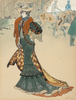 D486【法国】乔治·德·弗尔（Georges de Feure ）绘画海报图库