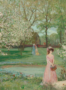 T983【英国】查尔斯·康德（Charles Conder）绘画网传图库素材