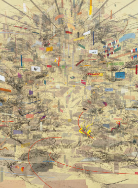K922【美国】朱莉·梅赫雷图（Julie Mehretu）抽象绘画电子图库