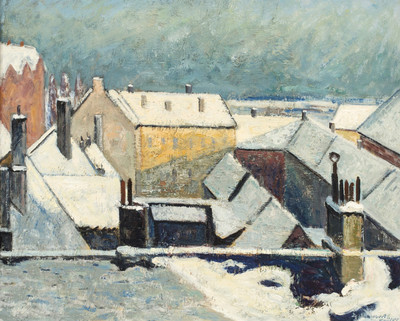 M264【瑞典】艾伯特·克鲁格（Albert Kruger）乡村风景油画图库