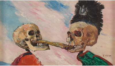 A268【比利时】詹姆斯·恩索尔（James Ensor）绘画素材高清图库