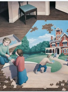 C195【加拿大】罗伯·冈萨维斯 魔幻、视错觉绘画网传电子图库