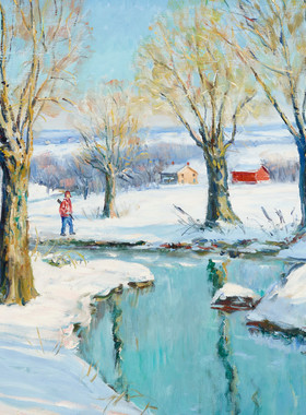 R511【美国】(Walter Emerson Baum)风景油画资源基地电子版图库