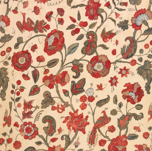 A520 Cooper Hewitt 馆藏19世纪印度纺织品布料刺绣花纹图案图库