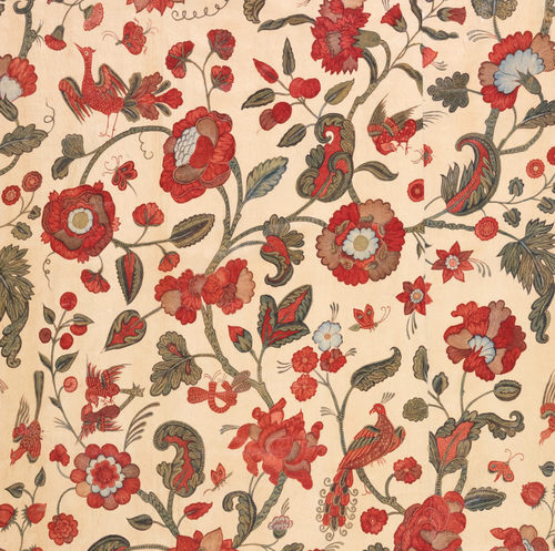 A520 Cooper Hewitt 馆藏19世纪印度纺织品布料刺绣花纹图案图库