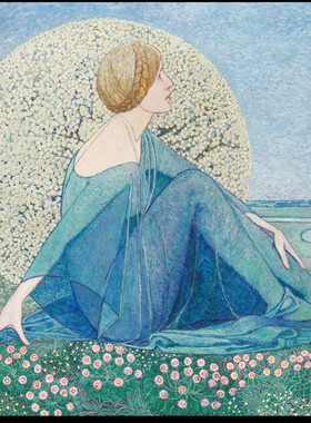 E413【德国】Heinrich Vogeler 绘画、版画网传美术素材图库.