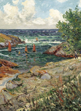 YC554【法国】莫福拉（Maxime Maufra ）油画资源喷绘网传图库