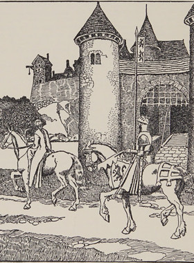 E610【美国】（Howard Pyle）King Arthur and his knights 图库.